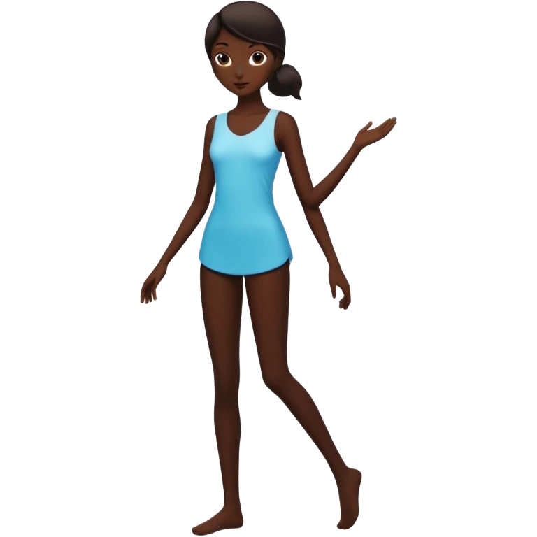 silhouette of a person in a graceful stance emoji