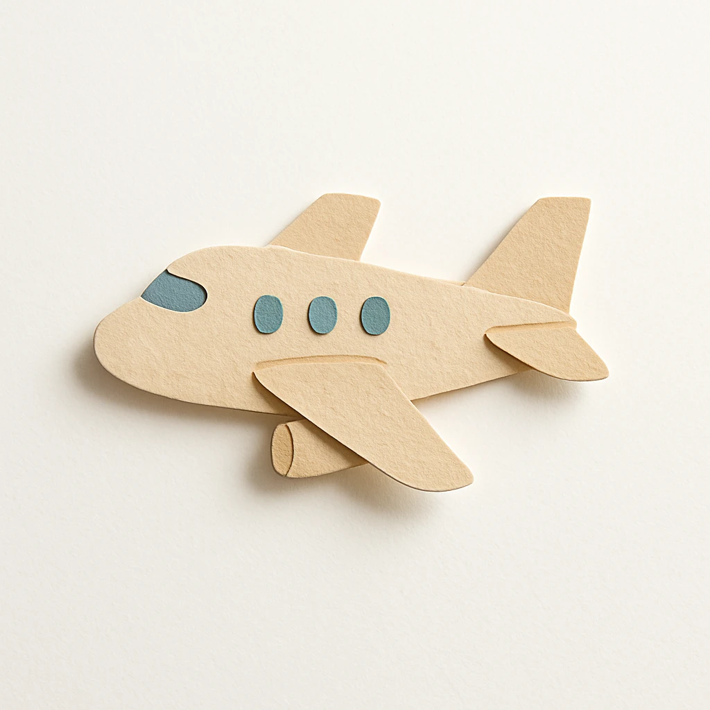 beige airplane emoji