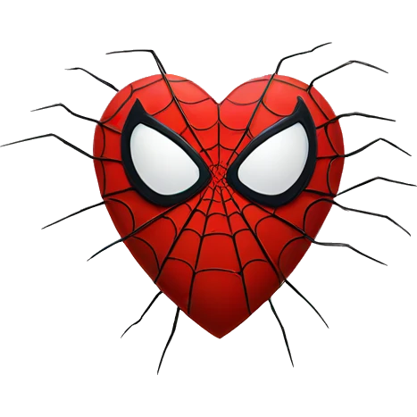 viral spider-man heart emoji
