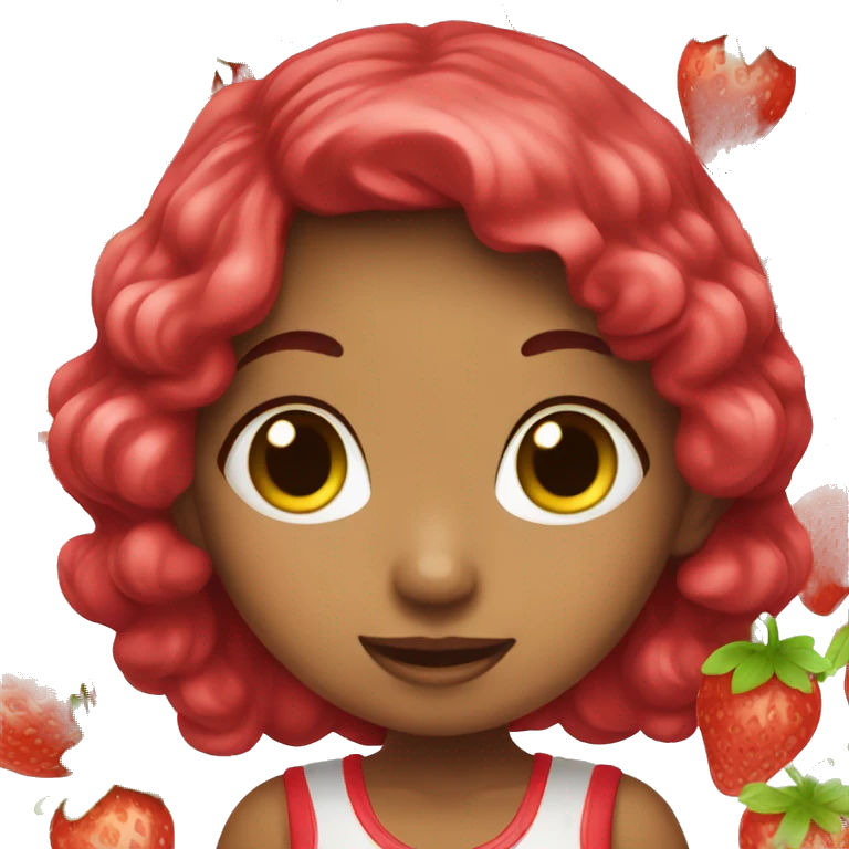 Strawberry girl emoji