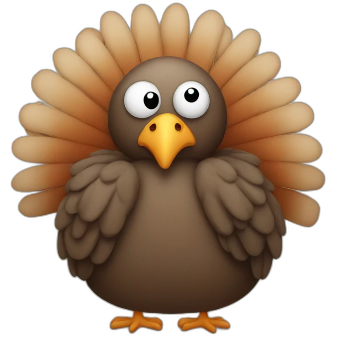 sad turkey emoji
