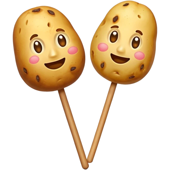 Potato on a stick emoji