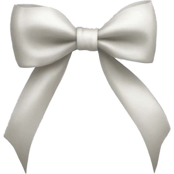 bow white emoji