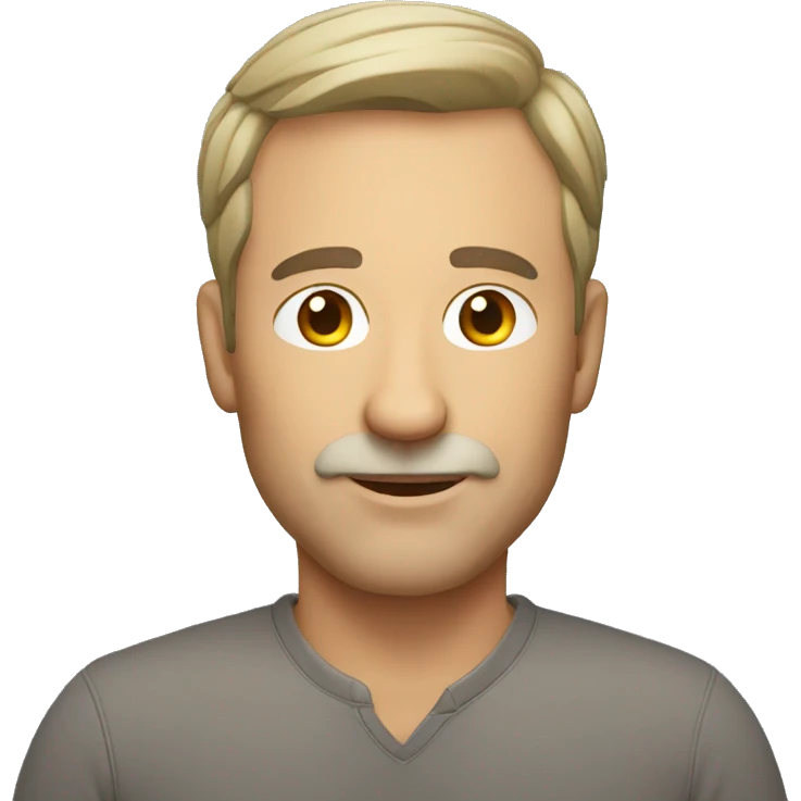 Causian middle age man emoji