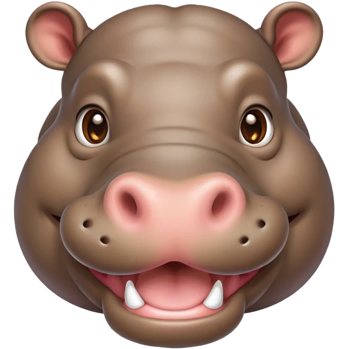 an cheering Happy hippo emoji