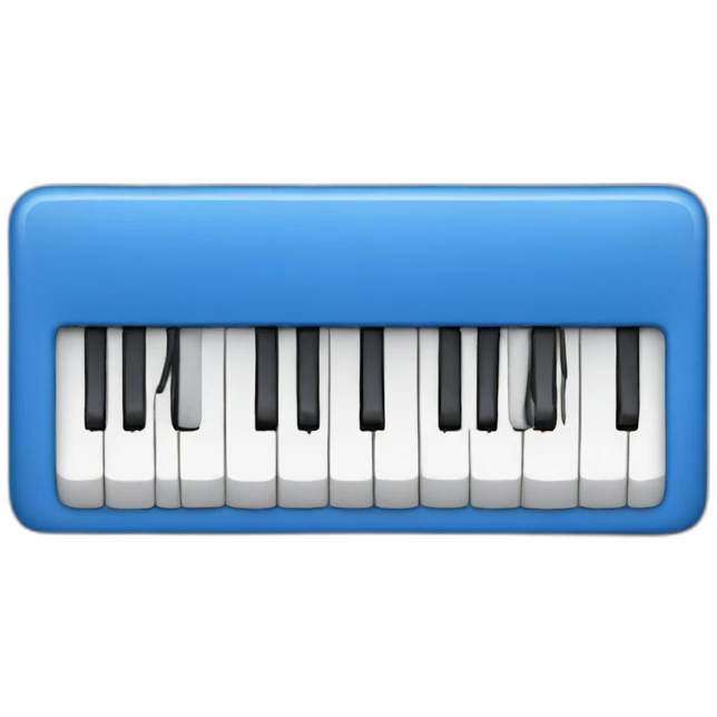 Blue keyboard emoji