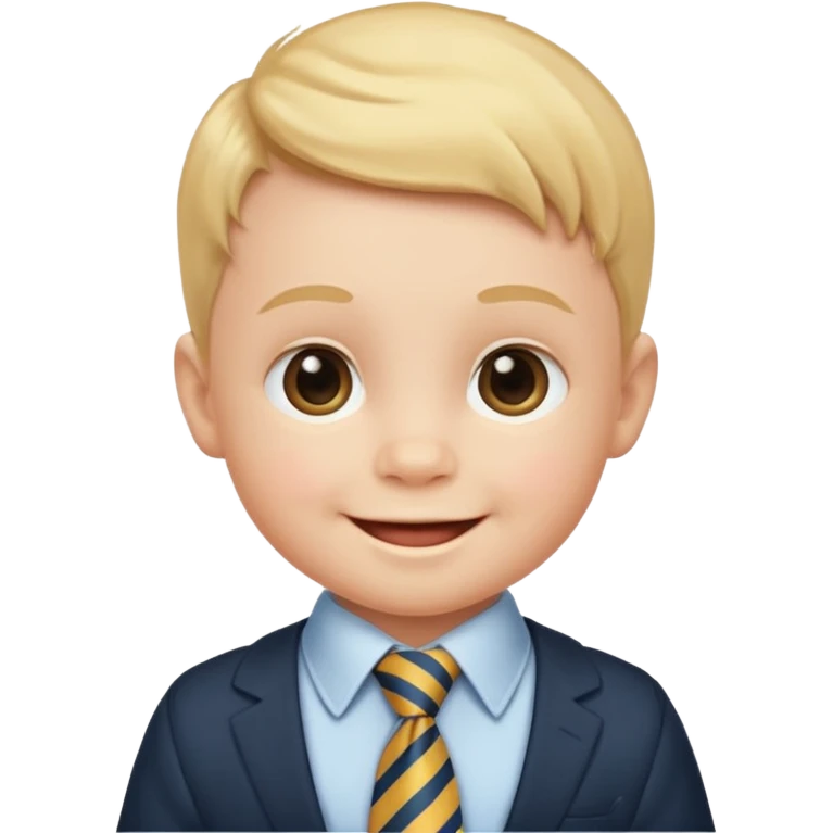 baby with tie emoji