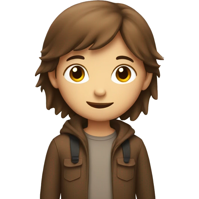 brown hair boy and girl hugging emoji