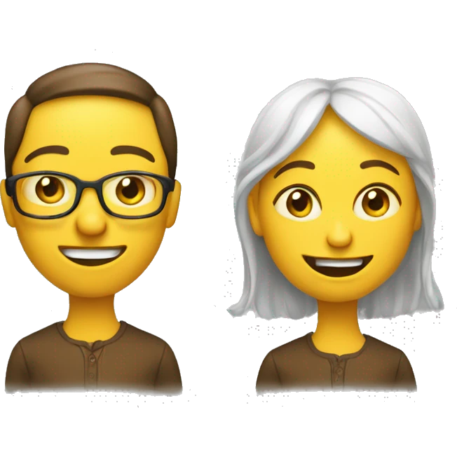 a traditional yellow emoji who's a funny startup founder and has jokes. funny wild emoji with aughter. emoji