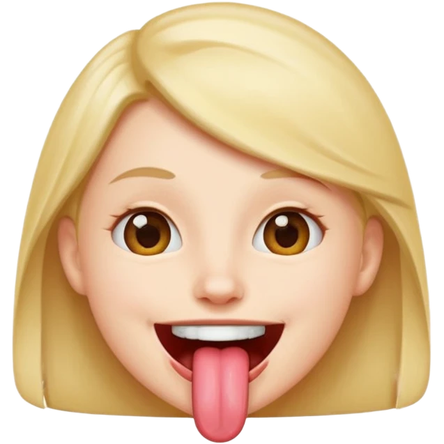 smiling with tongue out emoji