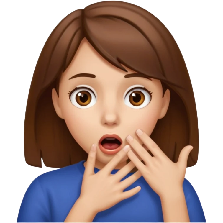 şaşırma eli ağzına götürme, kız emoji