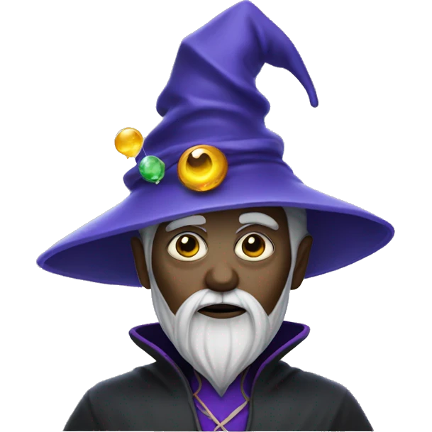Wizard mixed with an alien  emoji