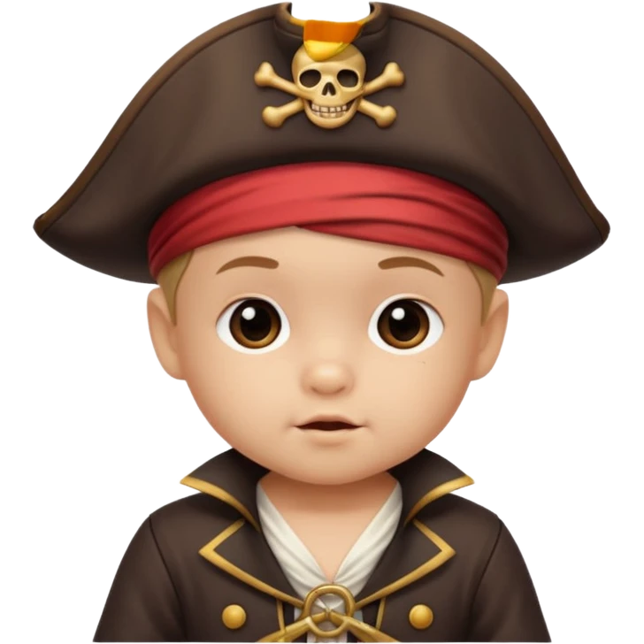 cute pirate baby emoji