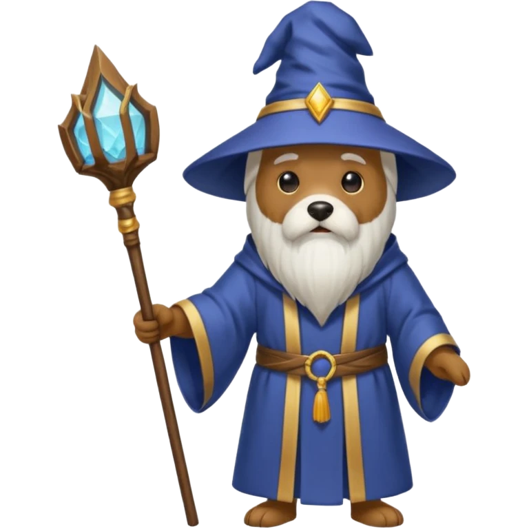 Dog wizard emoji