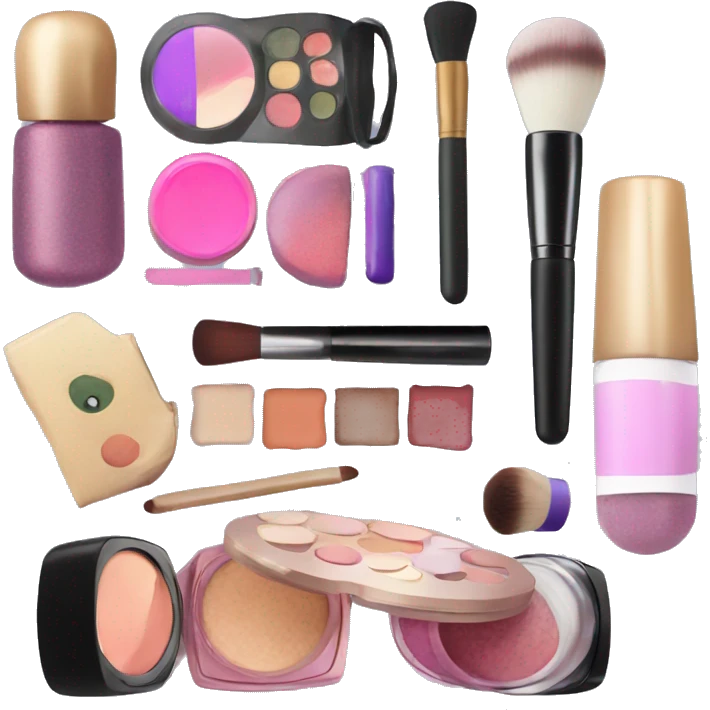 aesthetic makeup products emoji