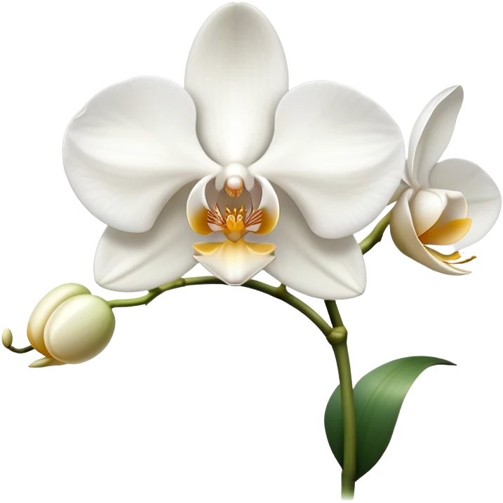 white Orchid emoji