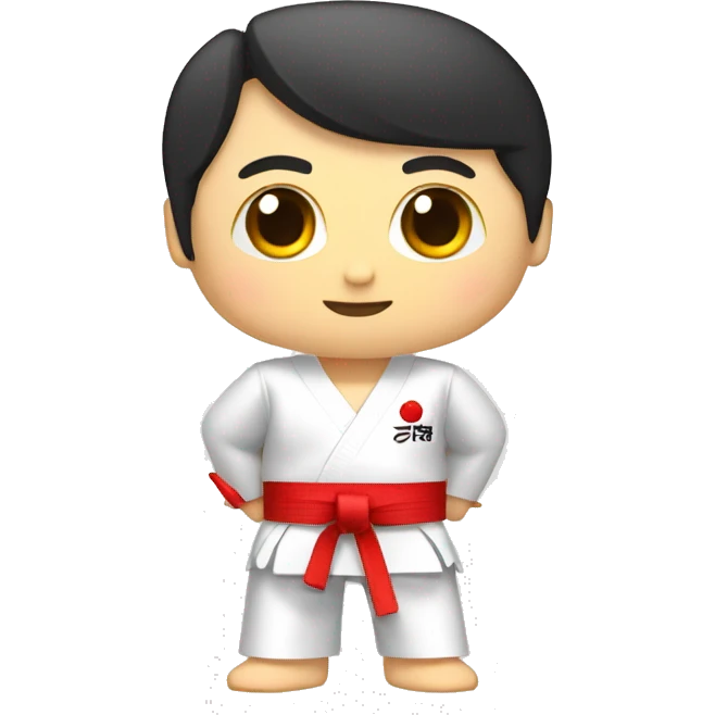 Taekwondo dobok red belt emoji