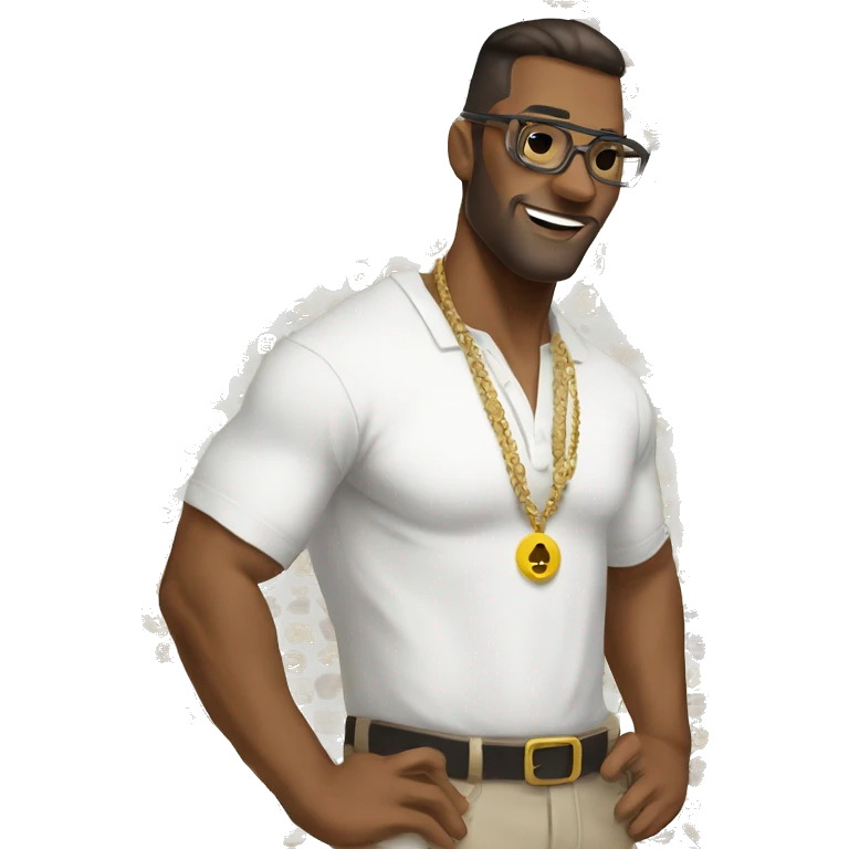 👨🏽‍🦳😎💪🏽 emoji