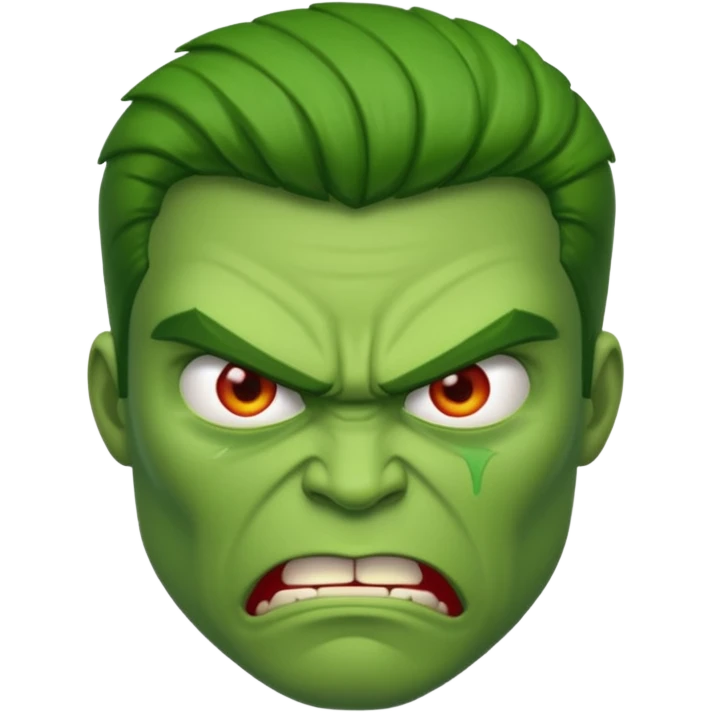 Give me a man in green who is angry emoji