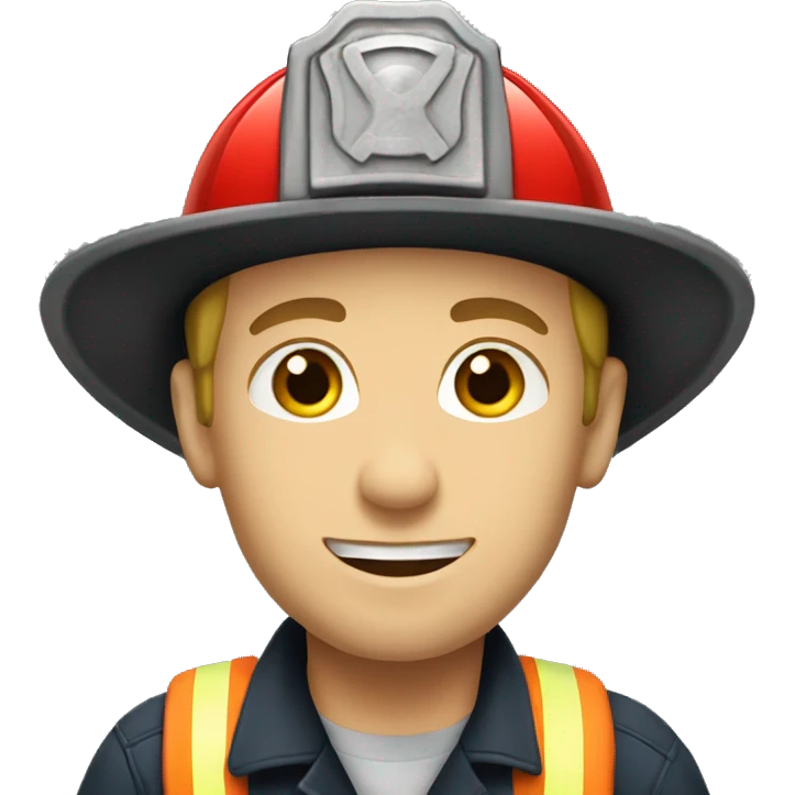 Caucasian firefighter emoji