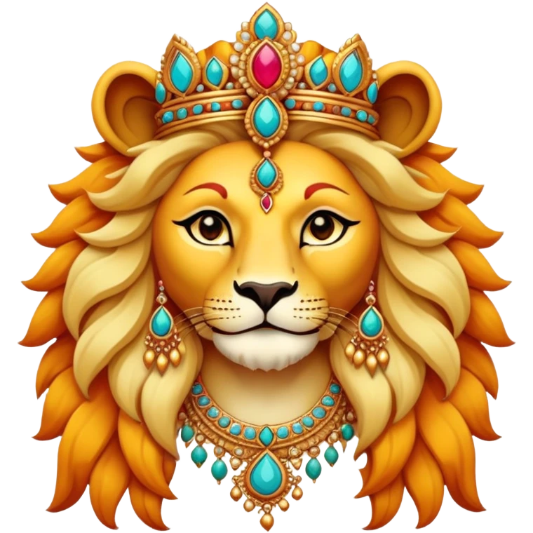 Indian lion goddess  emoji