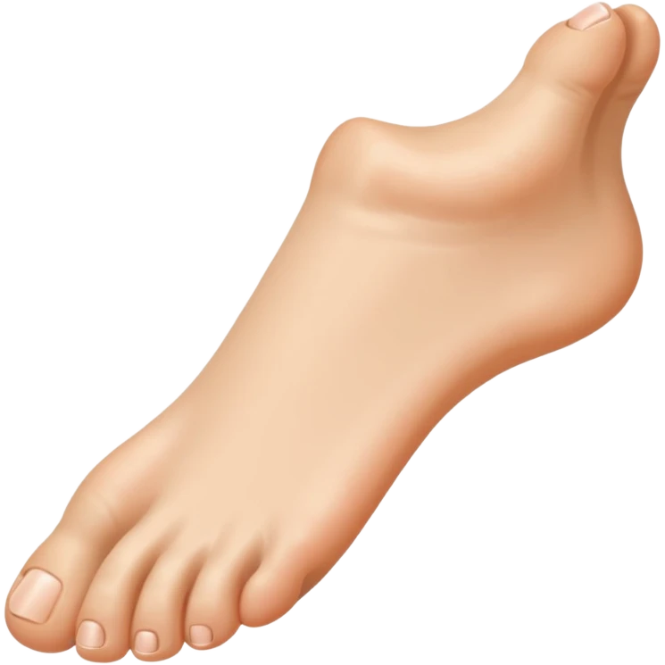 bare human foot emoji