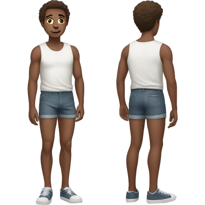 Connor in shorts emoji
