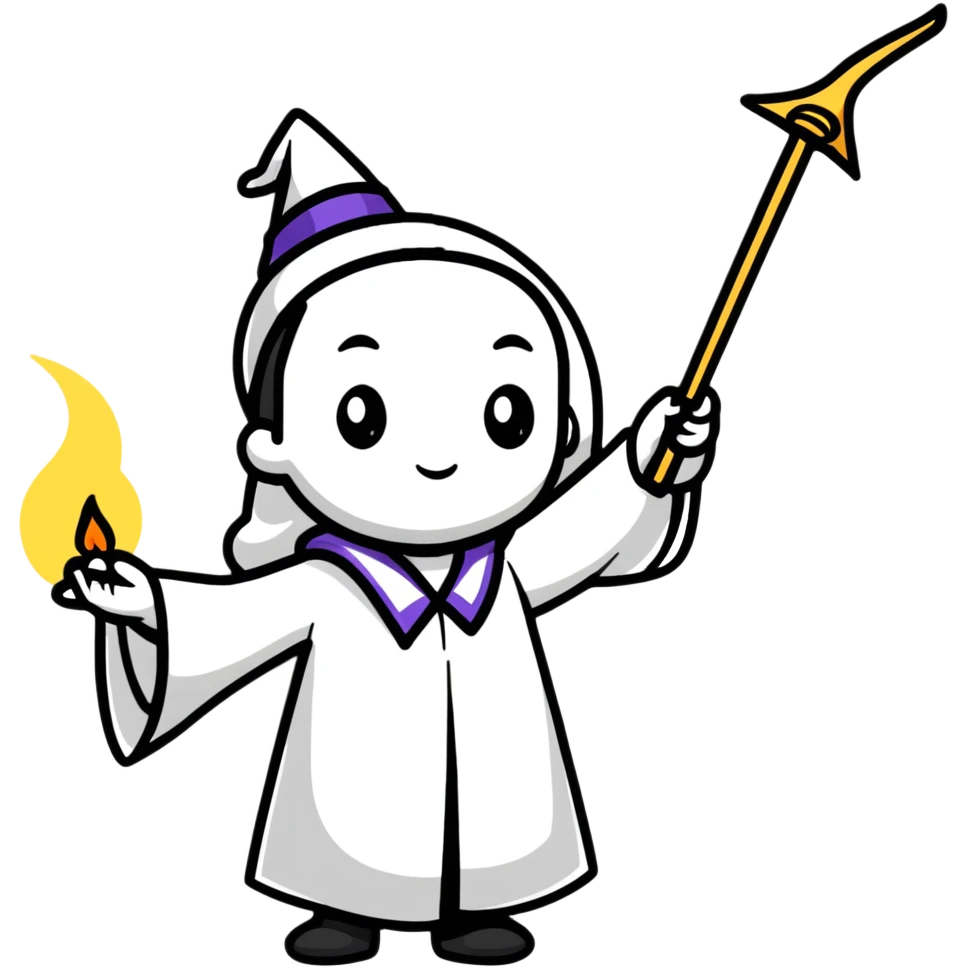 magic wand with spell emoji