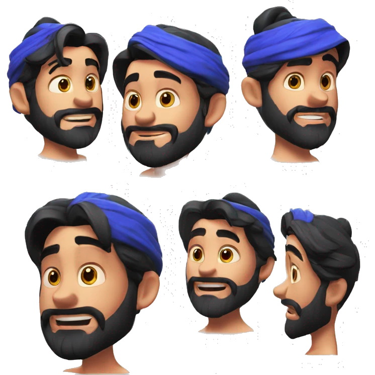 Genio de aladdin 3D Pixar Style emoji