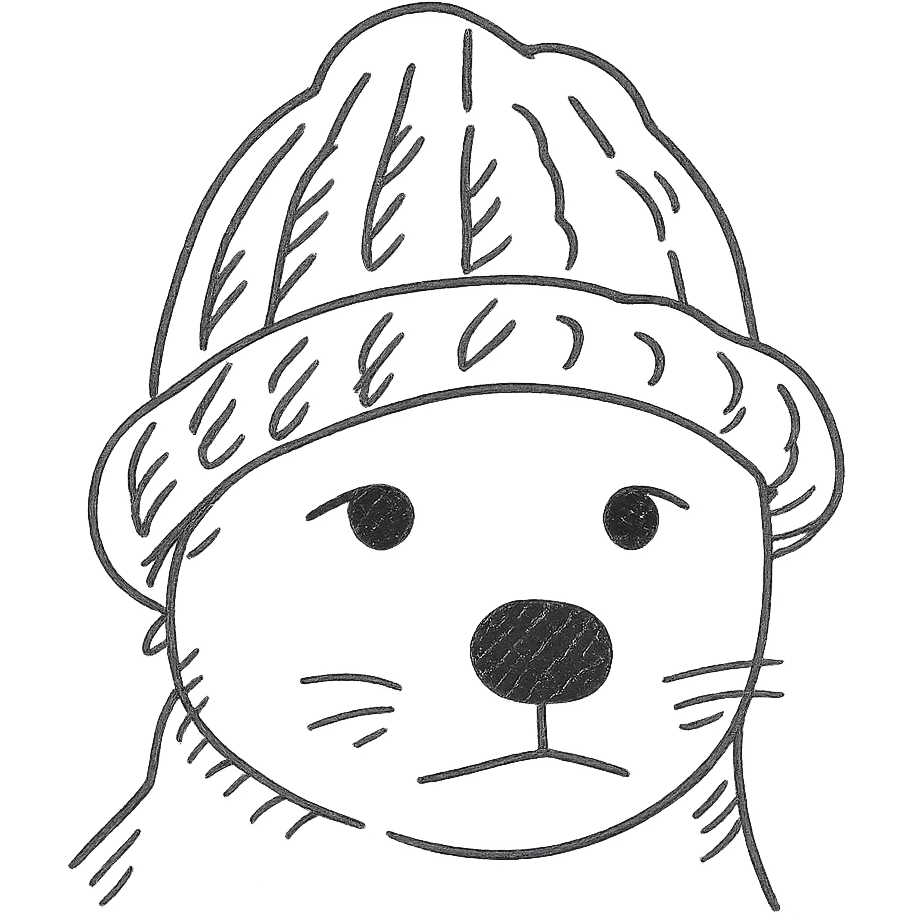 A dog in a cap emoji