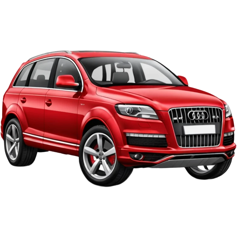 Audi Q7 best view red color   emoji