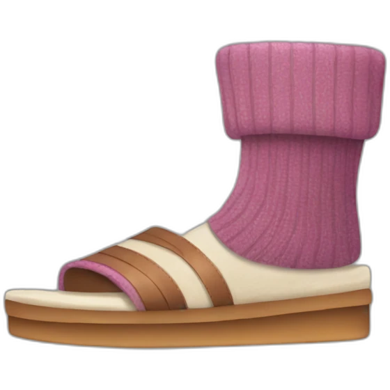 sandal with socks emoji