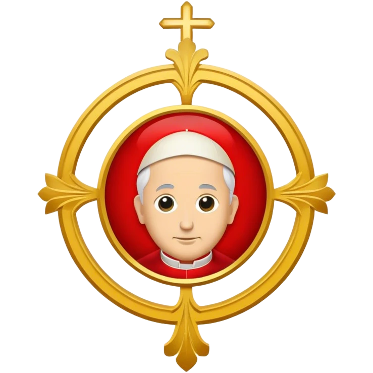 pope emblem red emoji