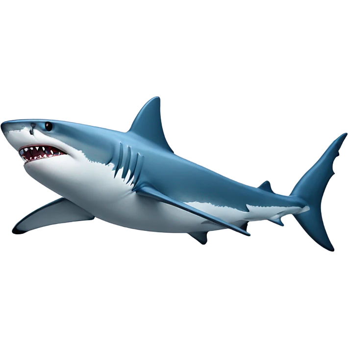 A shark wearing Nike pros and air force 1s emoji