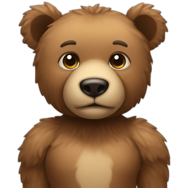 A strong teddy bear emoji