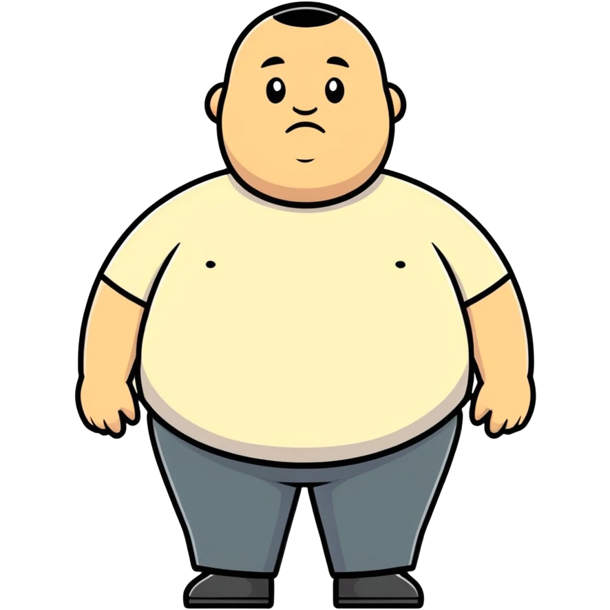 very fat guy with a buzzcut emoji