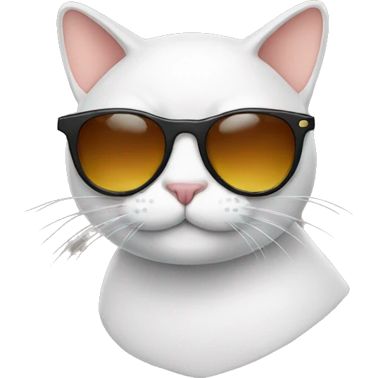 Cat with sunglasses emoji