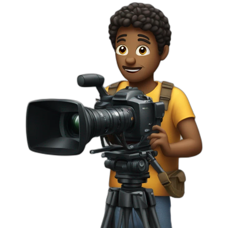 movie actor with the camera recording it emoji