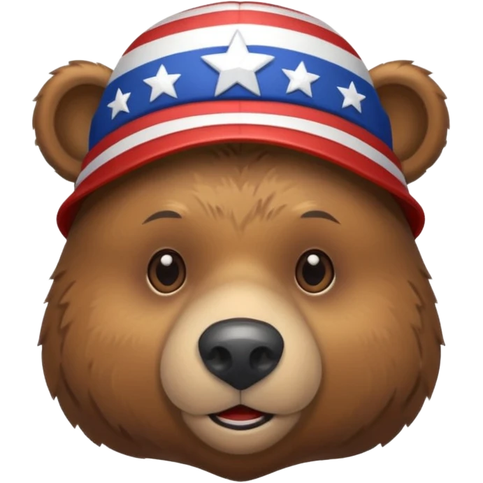 4th of July bear emoji