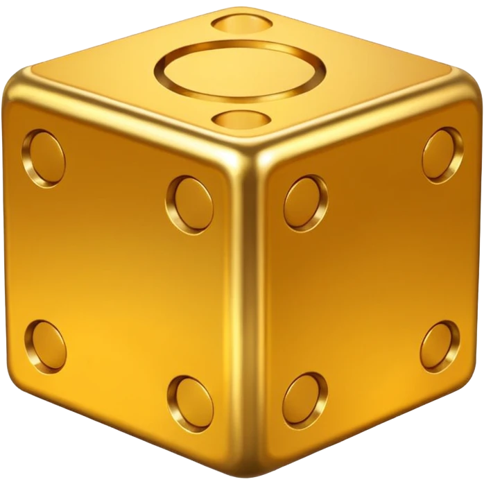 golden cube  emoji