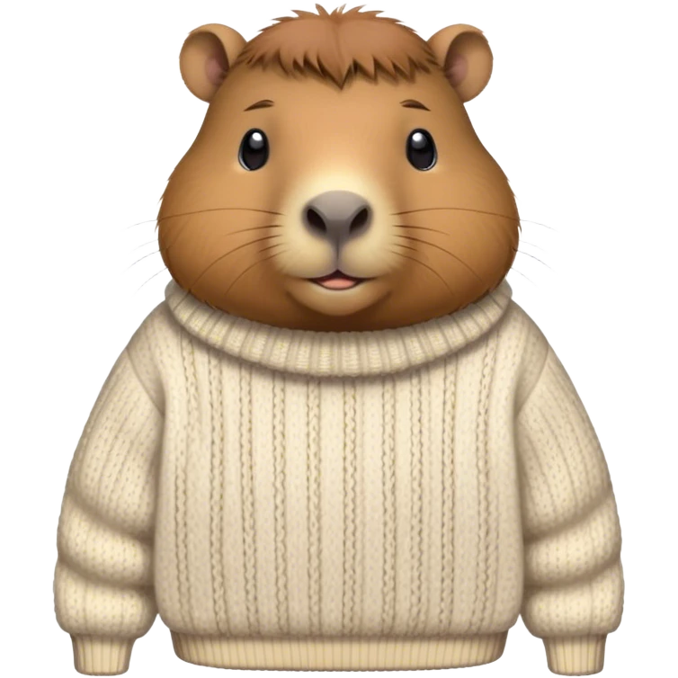 capybara with a sweater emoji