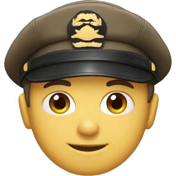 pilot with a hat emoji