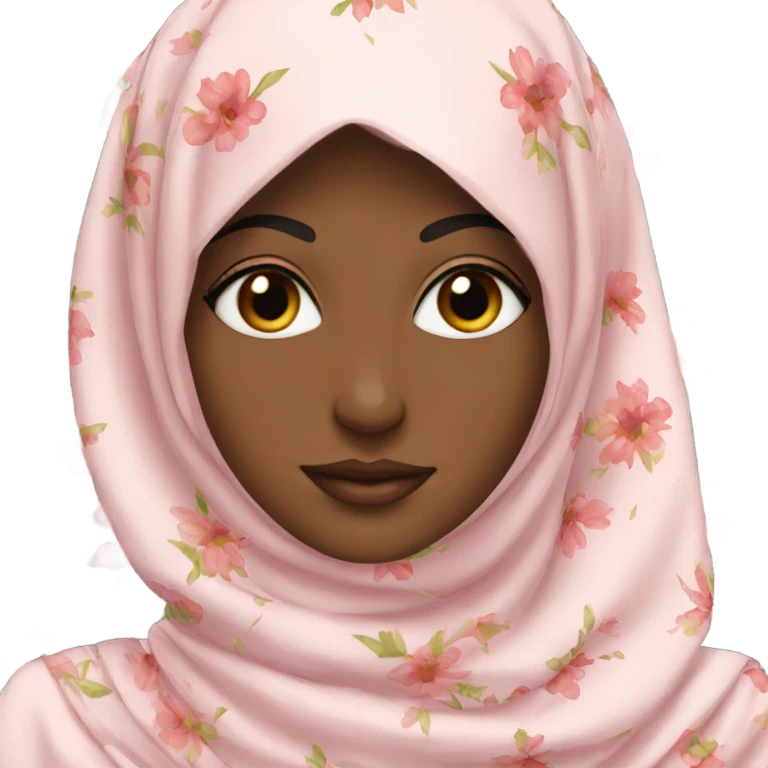 Floral hijab emoji