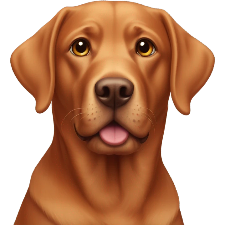 red Labrador  emoji
