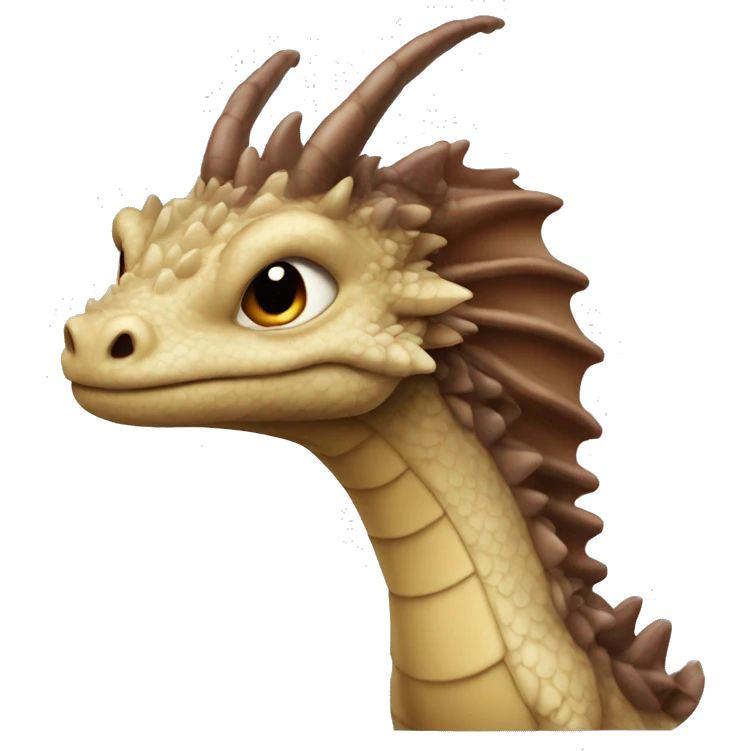 Petit dragon marron  emoji