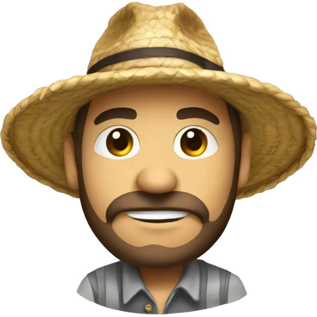 um grilo de chapéu de palha  emoji