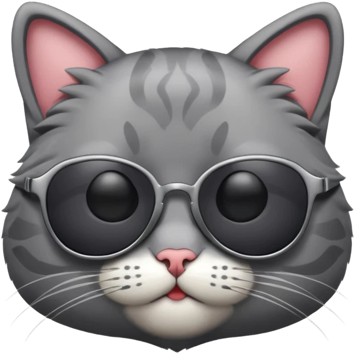 Cat wearing sunglasses emoji