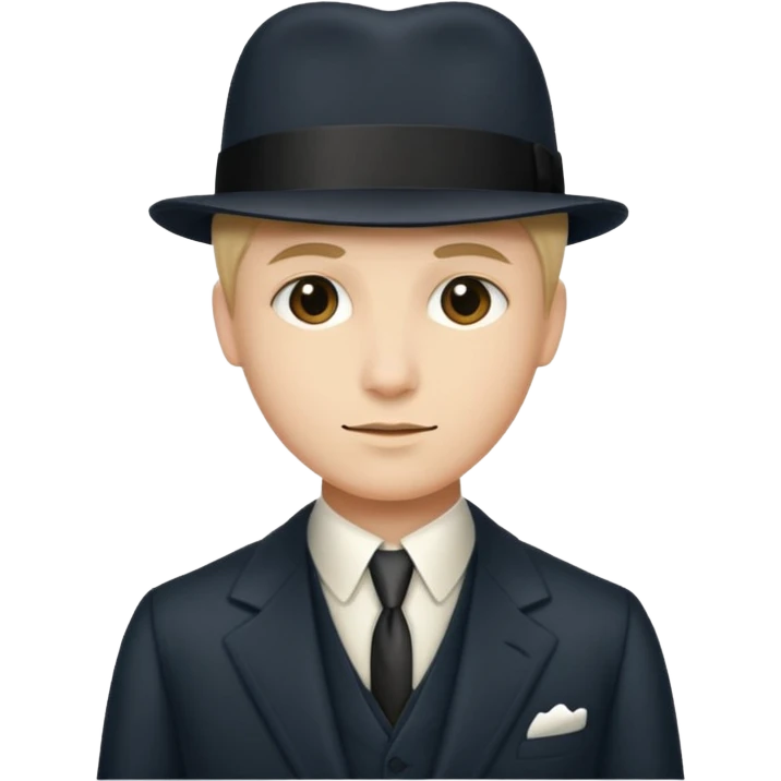A person wearing a 1920s suit emoji