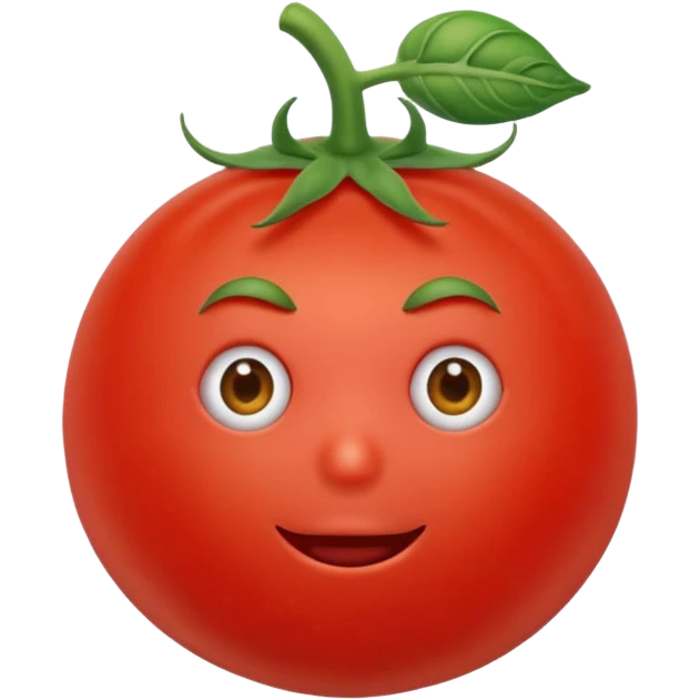 Eine Tomate mit Gesicht, Armen, Beinen  emoji
