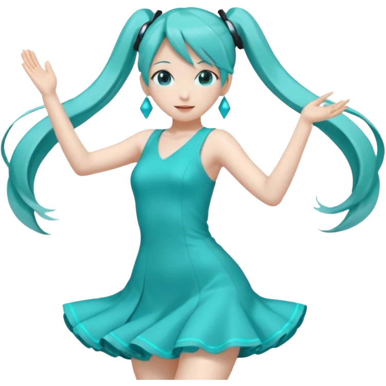 hatsune miku dancing  emoji